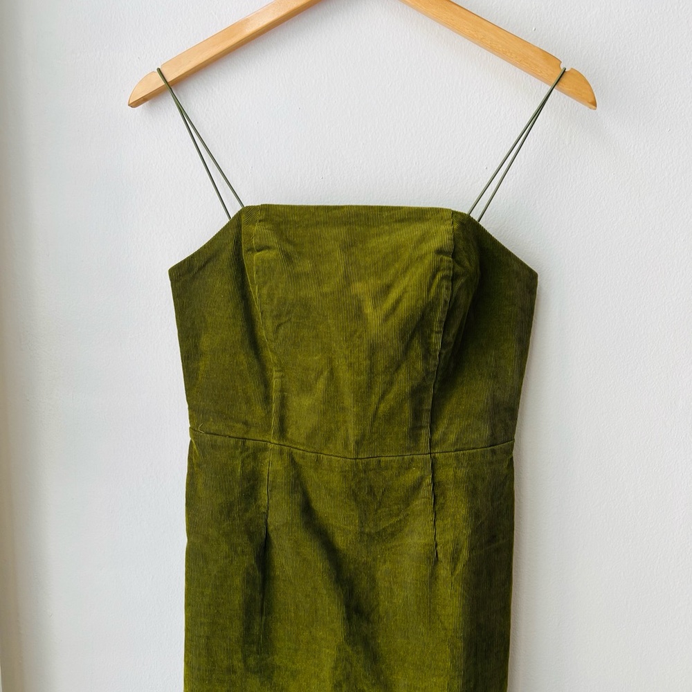 Urban Outfitters Green Corduroy Mini Dress XS